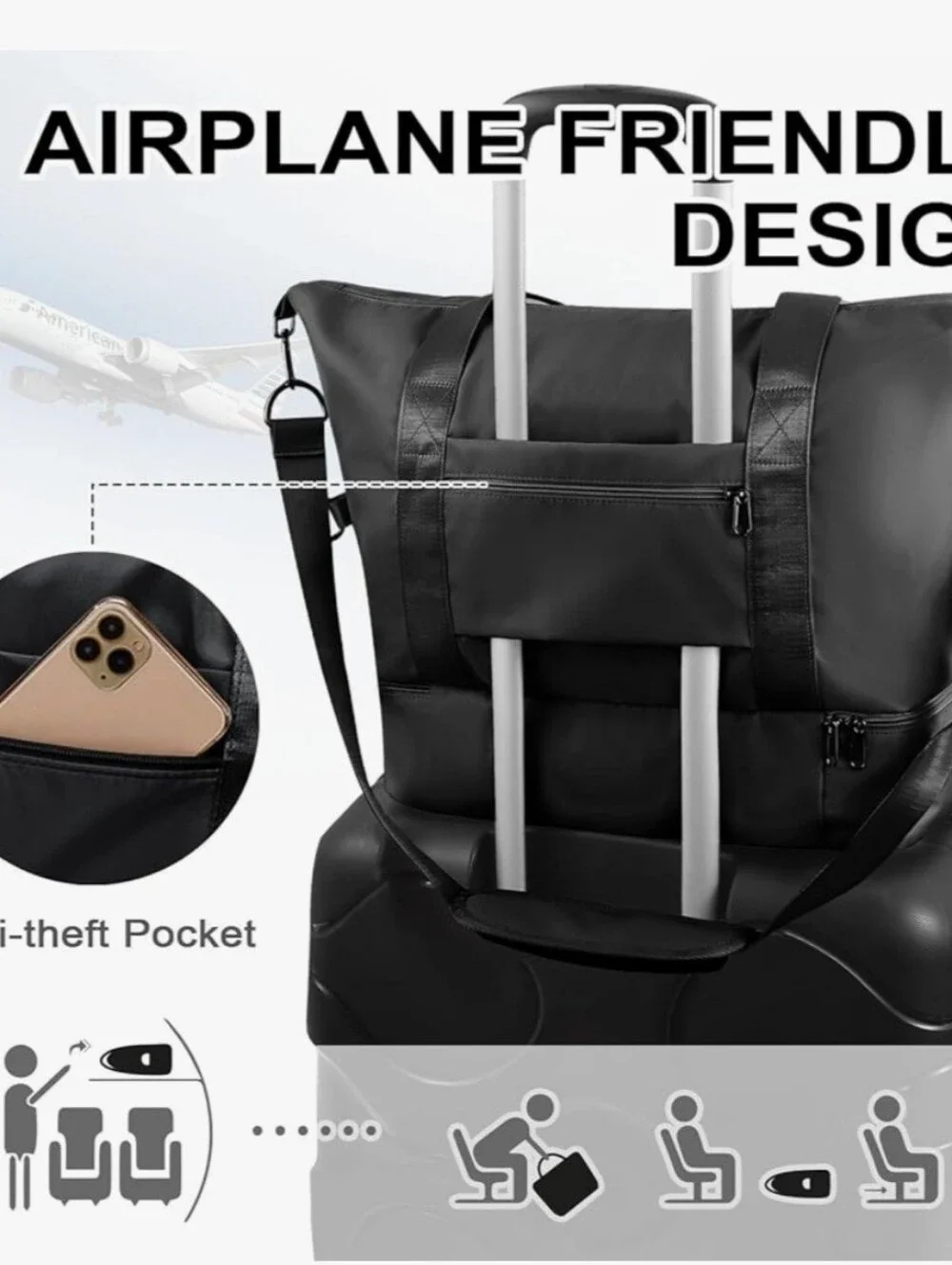 Compact Weekender Duffle Bag - Picture 5 of 6